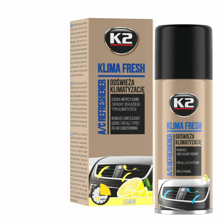 K2 ODŚWIEŻACZ KLIMA FRESH LEMON 150 ML