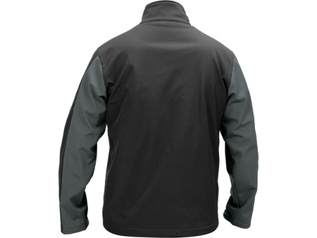 YATO KURTKA SOFTSHELL CZARNA-C. SZARA ROZM. XXL
