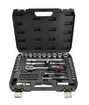 AWTOOLS ZESTAW KLUCZY   72el  1/2" / 1/4" BLACK LINE