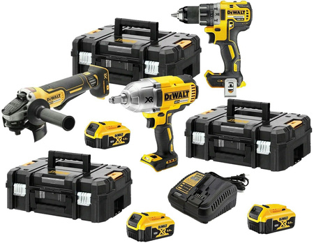 DEWALT.ZESTAW COMBO 18V DCD791 +DCG406 +DCF899HN 3x5,0Ah 3xTSTAK