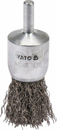 YATO SZCZOTKA DOCZOŁOWA Z TRZPIENIEM  25mm INOX