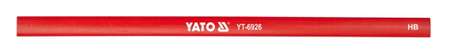 YATO OŁÓWEK STOLARSKI CZERWONY 245mm (144szt.)  6926