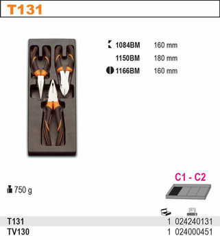 BETA ZESTAW SZCZYPIEC 3szt.WE WKŁADCE Z TWORZYWA