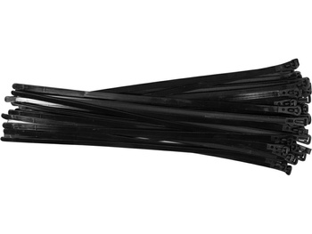 YATO OPASKA PLASTIKOWA SAMOZACISKOWA CZARNA  7,6*350 /50szt