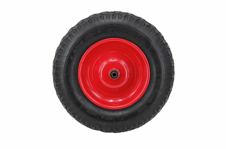 AWTOOLS KOŁO DO TACZKI PNEUMATYCZNE 400 FELGA METAL, ŁOŻYSKO+OŚ, 2 WARSTWY, 2 ATM