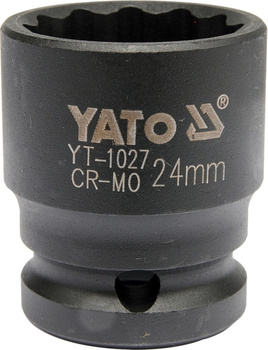 YATO NASADKA UDAROWA 12-KĄTNA  1/2"  KRÓTKA DO PIAST 24mm
