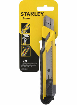 STANLEY NOŻYK 18mm +3szt. OSTANLEY ŁAM. PLASTIK