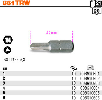 BETA KOŃCÓWKA WKRĘTAKOWA PROFIL TRW T3