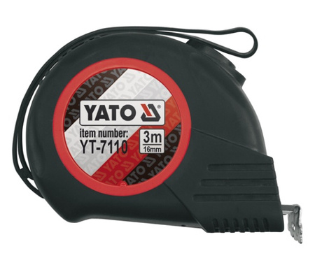 YATO MIARA ZWIJANA 3m Z MAGNESEM, GUMOWANY KORPUS  7110