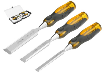 STANLEY DŁUTO FATMAX THRU TANG KPL.3szt. 10, 15, 20mm DREWNIANA SKRZYNKA