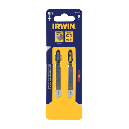 IRWIN BRZESZCZOT HSS DO WYRZYNARKI / TYP T / METAL 0,8 - 2mm /2szt.