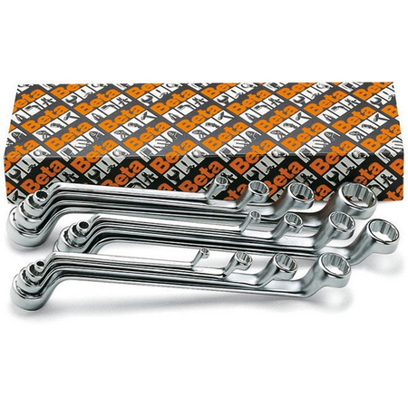 BETA KLUCZE OCZKOWE ODSADZONE DWUSTRONNE KOMPLET 12szt