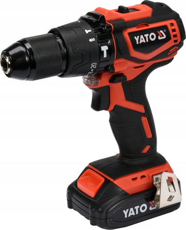 YATO WIERTARKO-WKRĘTARKA UDAROWA 18V 42Nm 1x2,0Ah LI-ION BEZSZCZOTKOWA, W WALIZCE YT-82796