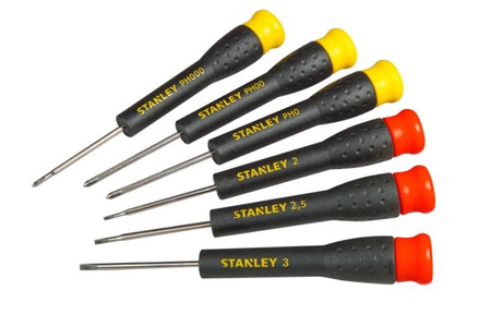 STANLEY WKRĘTAKI PRECYZYJNE KOMPLET 6 elem.