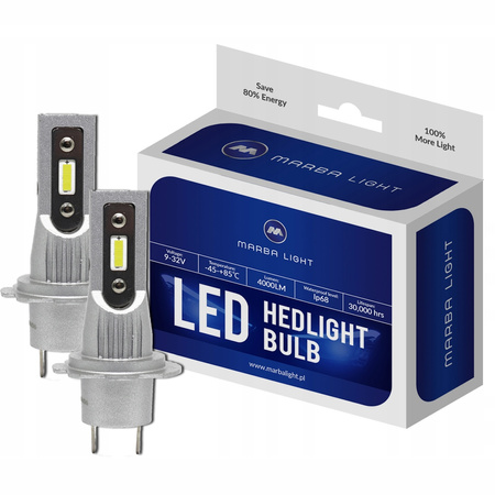 ŻarówkI LED H7 ML12H7 HOMOLOGACJA E9 4000LM CSP