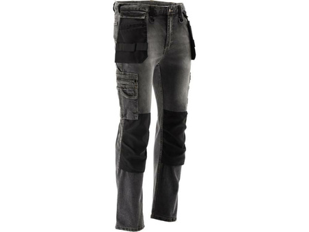 YATO SPODNIE ROBOCZE STRETCH JEANS STEEL GREY ROZM.L