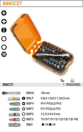 BETA ZESTAWEM KOŃCÓWEK 27el