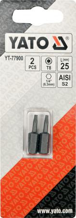 YATO KOŃCÓWKA 1/4"x25mm TORX T 8 /2szt.