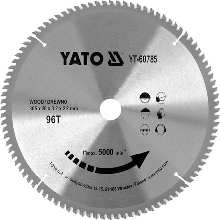 YATO PIŁA TARCZ.WID. 305*96*30    60785