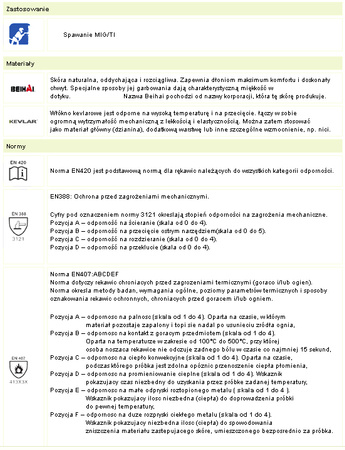 BETA RĘKAWICE DLA SPAWACZA ETNA GA6512 - ROZMIAR L