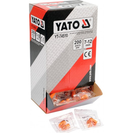 YATO ZATYCZKI DO USZU Z PIANKI 34DB/200par