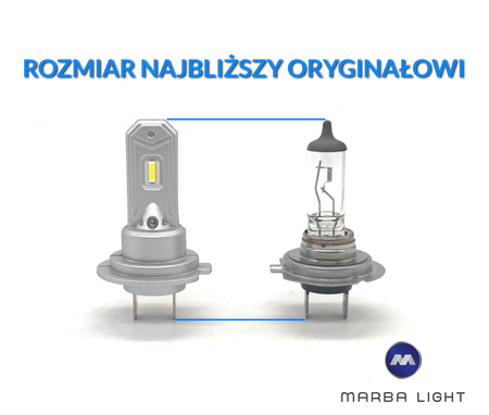 ŻARÓWKA H7 LED ORYGINALNY ROZMIAR MLV7H7