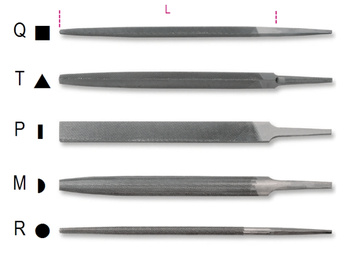 BETA PILNIK RÓWNIAK 10”-250 mm, BEZ RĘKOJEŚCI KOMPLET 5szt