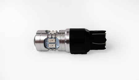 Żarówki W21/5W 7443 LED CZERWONO POMARAŃCZOWA USA