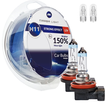 ŻARÓWKI MARBA LIGHT STRONG EFFECT H11 55W 12V W5W