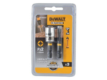 DEWALT KOŃCÓWKA UDAR. PZ2 2szt. +UCHWYT MAGNETYCZNY EXTREME IMPACT TORSION