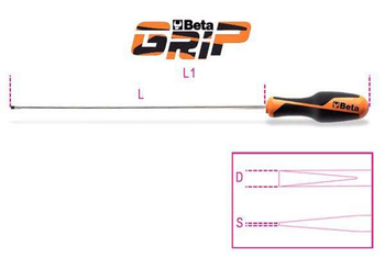 BETA WKRĘTAK GRIP  3 x 300mm PŁASKI
