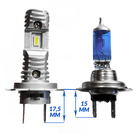 ŻarówkI LED H7 ML18H7 3200LM CSP BIAŁA KRÓTKA