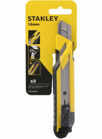 STANLEY NOŻYK 18mm +3szt. OSTANLEY ŁAM. PLASTIK