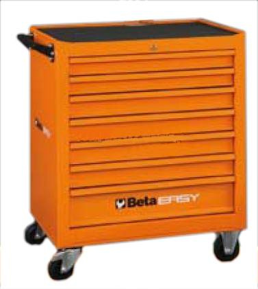 BETA WÓZEK NARZĘDZIOWY 7-SZUFLAD POMARAŃCZOWY+147NARZĘDZI