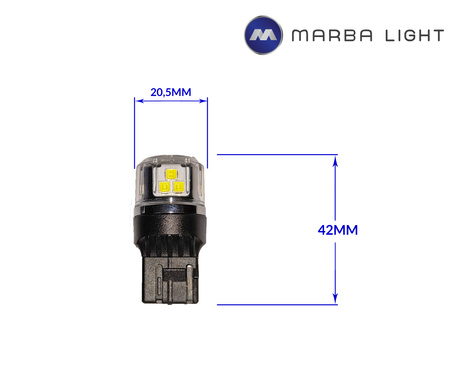 Żarówki W21W 7440 LED BIAŁA ML4G7440W