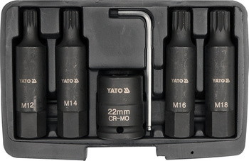 YATO D ZESTAW BIT UDAR.SPLINE 3/4" 1157...