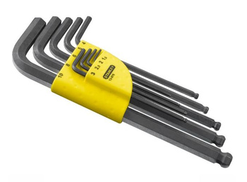 STANLEY ZESTAW IMBUSÓW Z KULĄ 9szt.1,5 - 10mm