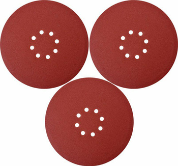 YATO KRĄŻEK ŚCIERNY SAMOPRZYCZEPNY 225mm  gr.100  8-OTWORÓW /3szt.