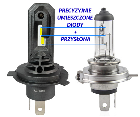 ML11H4 ZESTAW LED HEADLIGHT H4 6000K 1DO1