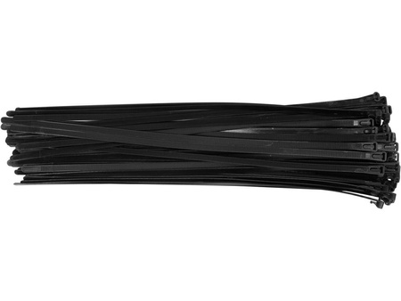 YATO OPASKA PLASTIKOWA SAMOZACISKOWA CZARNA  7,6*400 /50szt