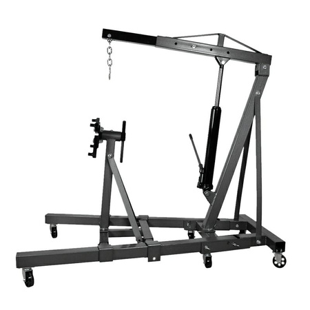 AWTOOLS ŻURAW WARSZTATOWY 2-TONOWY + WÓZEK MONTAŻOWY 900 kg