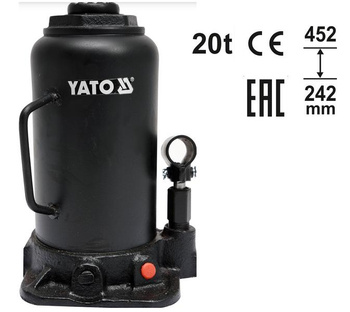 YATO DŹWIGNIK TŁOKOWY HYDRAULICZNY SŁUPKOWY 32T 242-452mm