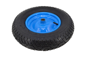 AWTOOLS KOŁO DO TACZKI PNEUMATYCZNE 400, FELGA METAL, ŁOŻYSKO+OŚ, 6 WARSTW, 3,4 ATM