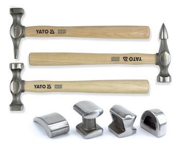 YATO ZESTAW MŁOTKÓW  BLACHARSKICH 7 el.