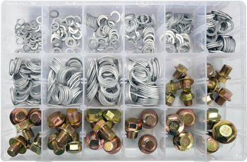 YATO PODKŁADKI ALUMINIOWE I KORKI SPUSTOWE 534szt.