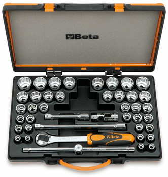 BETA ZESTAW NASADEK 1/2" Z WYPOSAŻENIEM42szt