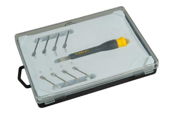 STANLEY WKRĘTAKI PRECYZYJNE Z WYMIENNYMI GROTAMI KOMPLET 8 szt.