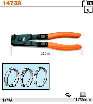 BETA SZCZYPCE DO OPASEK OETIKER® 1473A