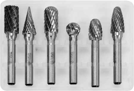 YATO FREZY TRZPIENIOWE DO METALU 6szt.  PREMIUM