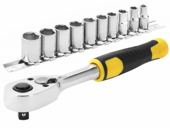 STANLEY ZESTAW KLUCZY  11el. 1/2" + GRZECHOTKA